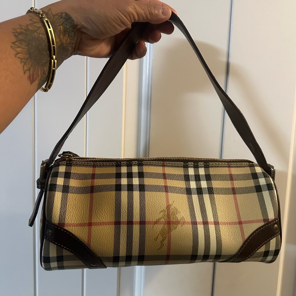 ❤️SOLD❤️Burberry Tan and Brown papilon bag